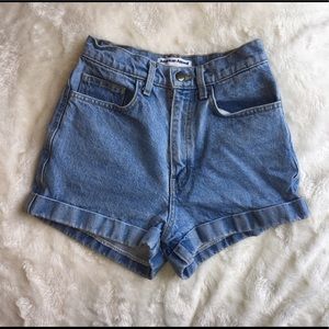 American Apparel Jean Shorts - Light Wash